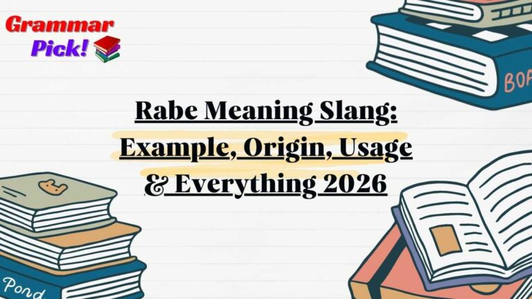 Rabe Meaning Slang