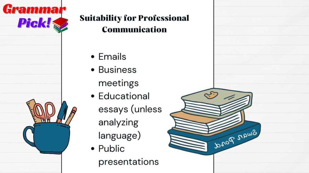 Suitability for Professional Communication