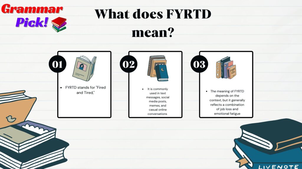 What does FYRTD mean