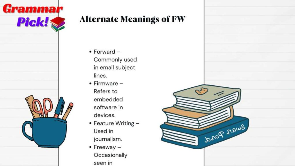 Alternate Meanings of FW