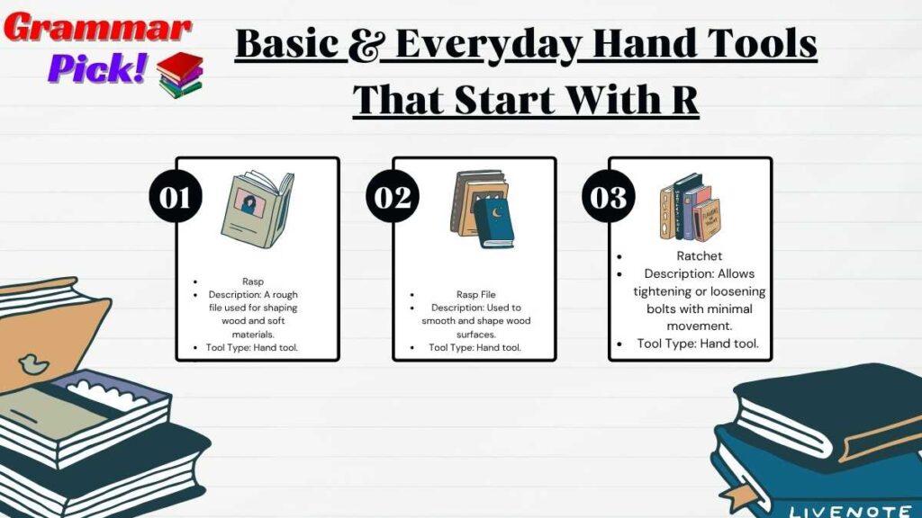 Basic & Everyday Hand Tools That Start With R