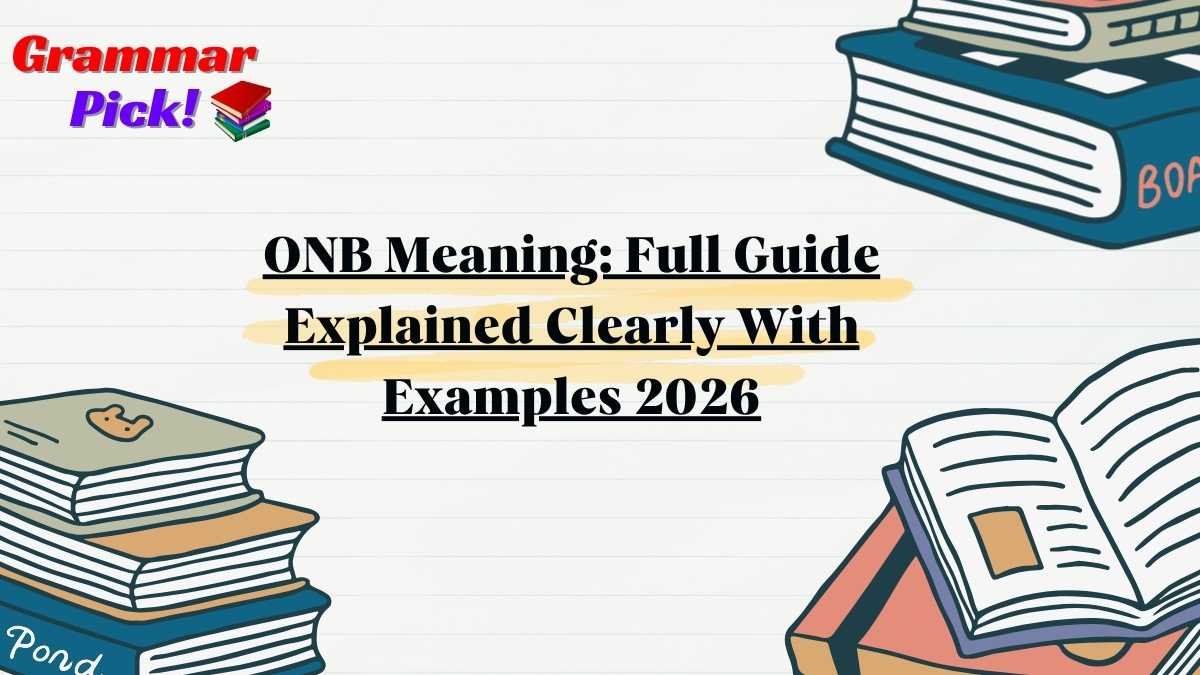 ONB Meaning